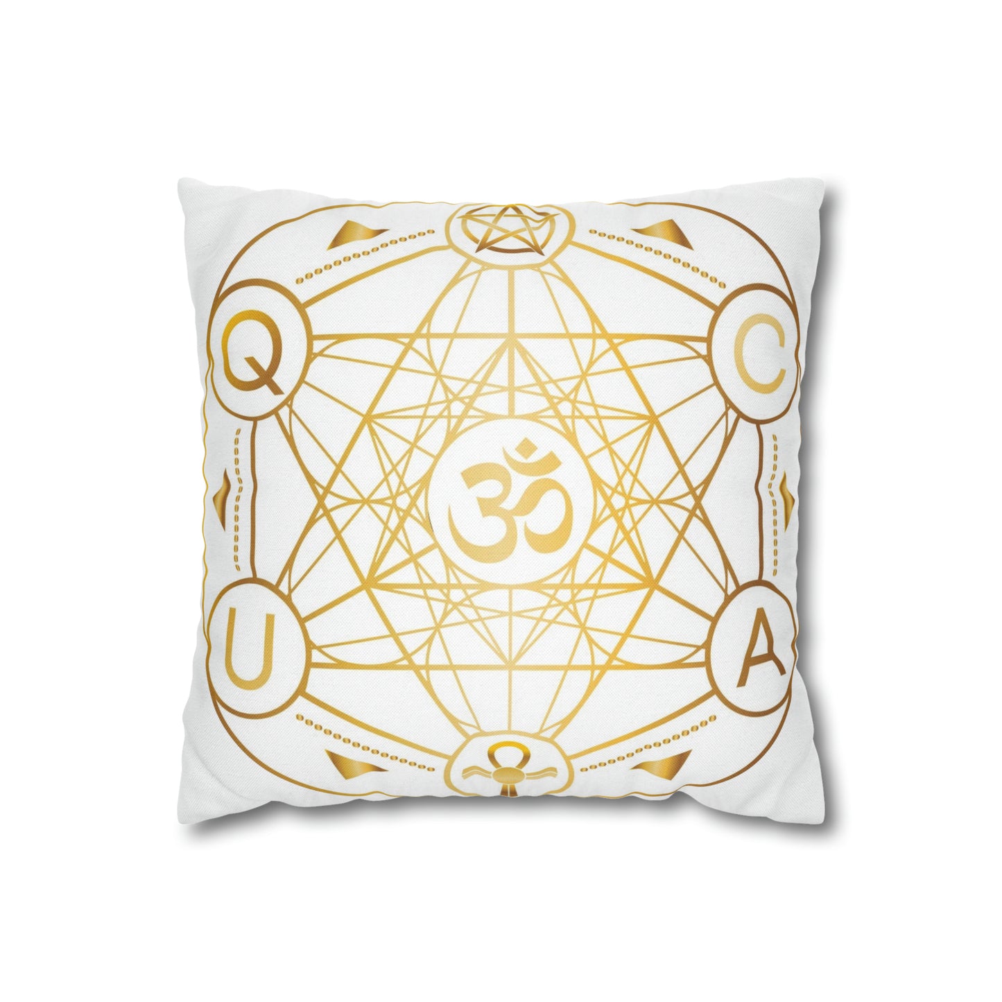 Spun Polyester Square Pillowcase
