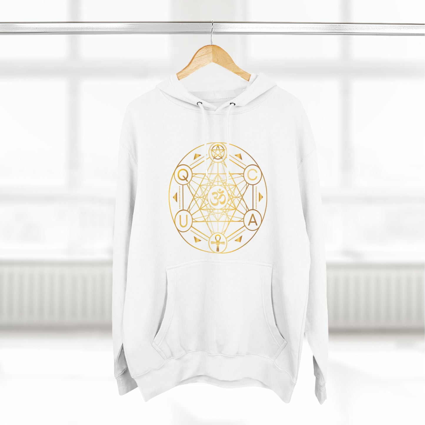 Three-Panel Fleece Hoodie